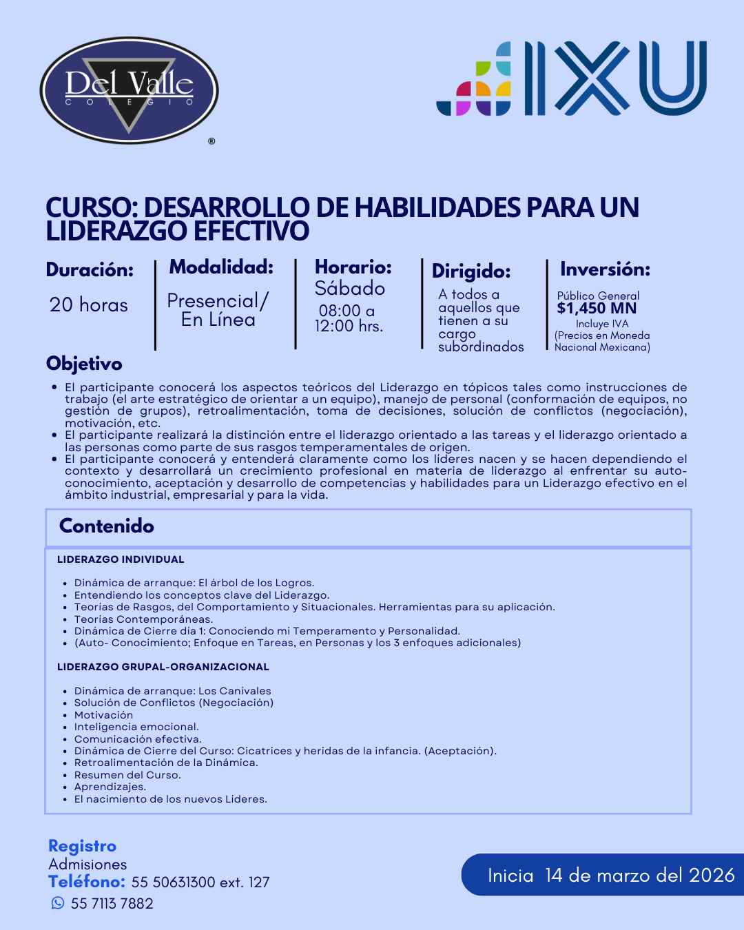 Curso Desarrollo de habilidades para un liderazgo efectivo