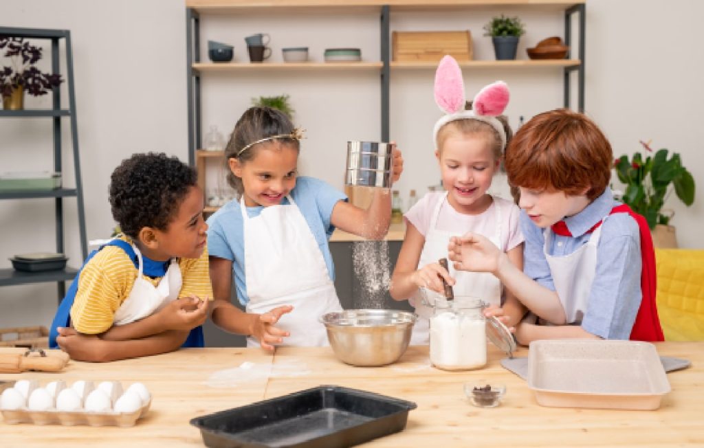 beneficios de que los niños cocinen