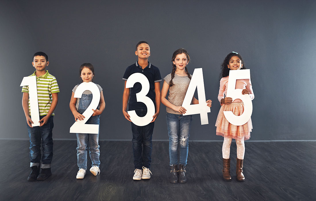 recta numérica para niños